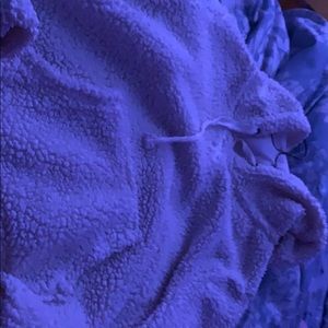 Cream Cropped Fluff Hoodie